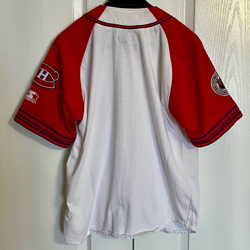 Vintage Very Rare 1990’s Starter NHL Montreal Canadiens Baseball Style XL Jersey - Picture 4 of 11